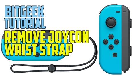 how to remove joycon strap.